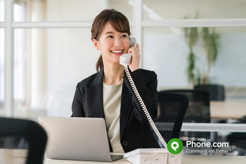 woman on a sales call