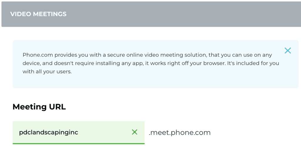 Updaat meeting URL