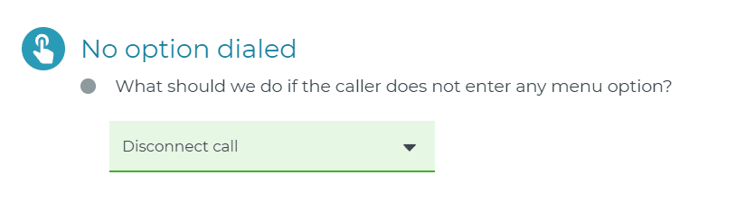 disconnect call option