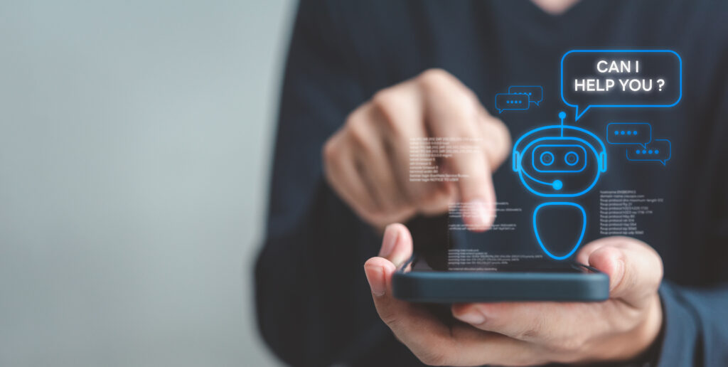 Image showing an AI chatbot.